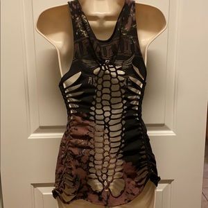 Custom cut Affliction Tank.